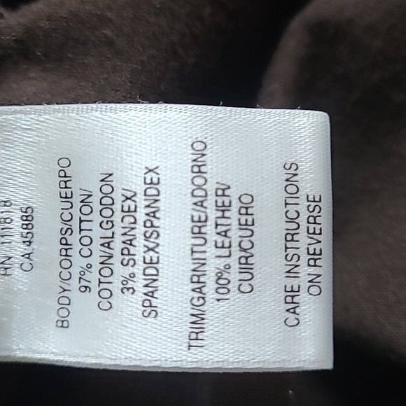 Michael Kors top with leather buckle, Size L - Picture 5 of 6